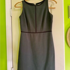 LOFT Dark Green Sleeveless Midi Dress